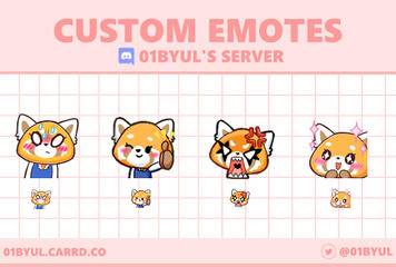 aggretsuko emotes